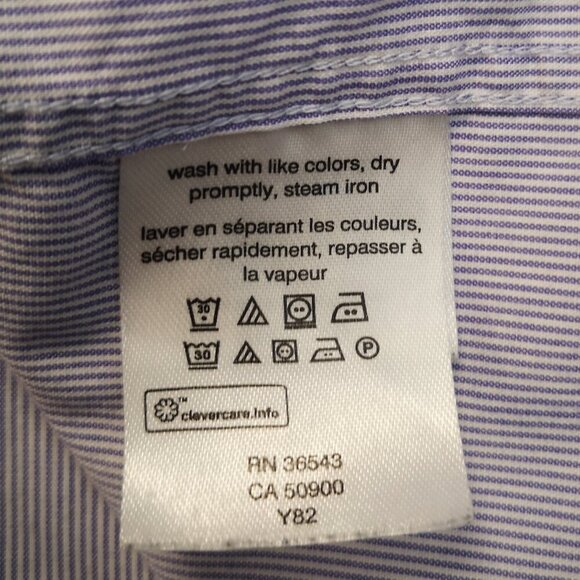 Calvin Klein All Season Stretch Slim Fit Wicking Men's Size XL Purple Shirt - Picture 4 of 12